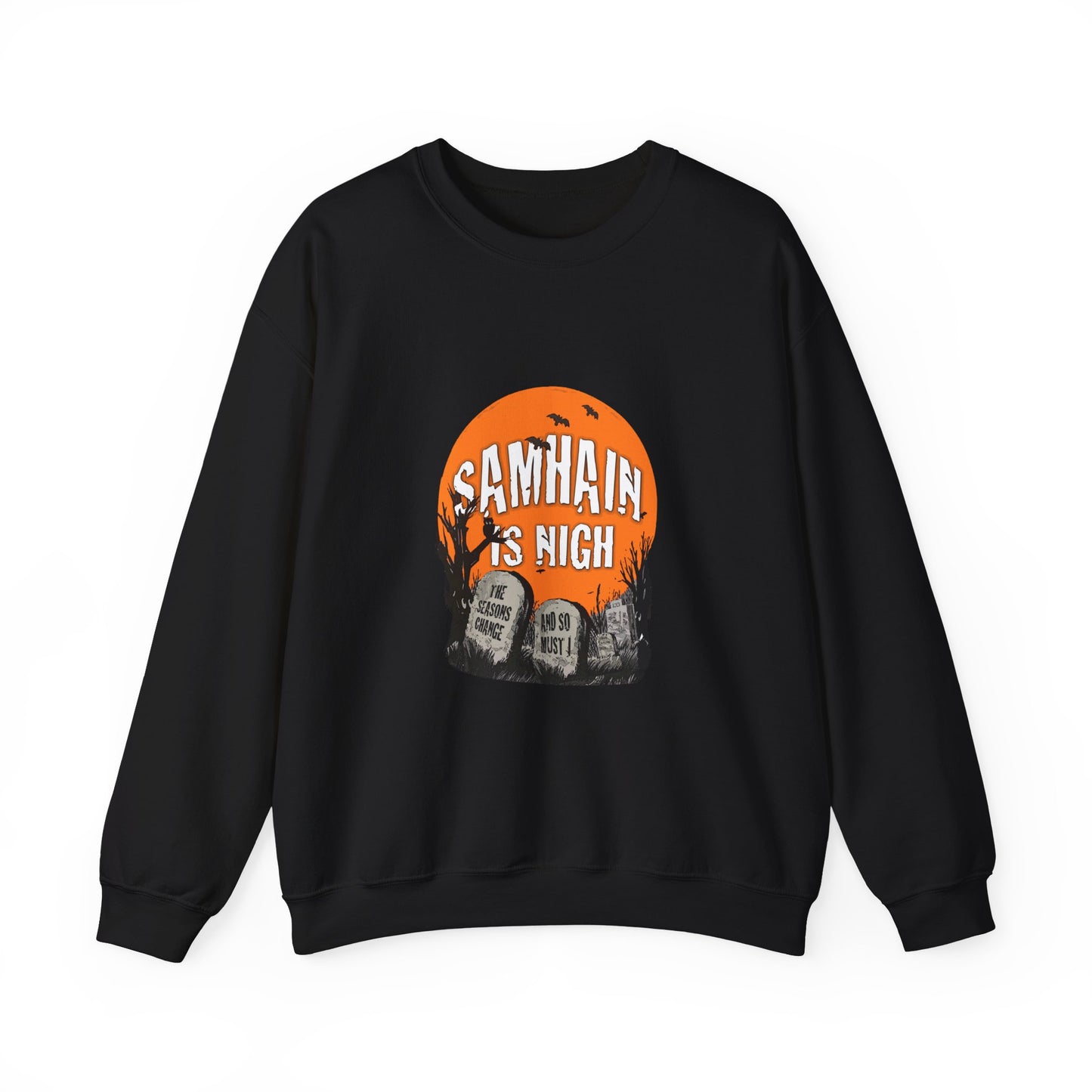 Halloween Cemetery Heavy Blend™ Crewneck Sweatshirt - Samhain is Nigh!