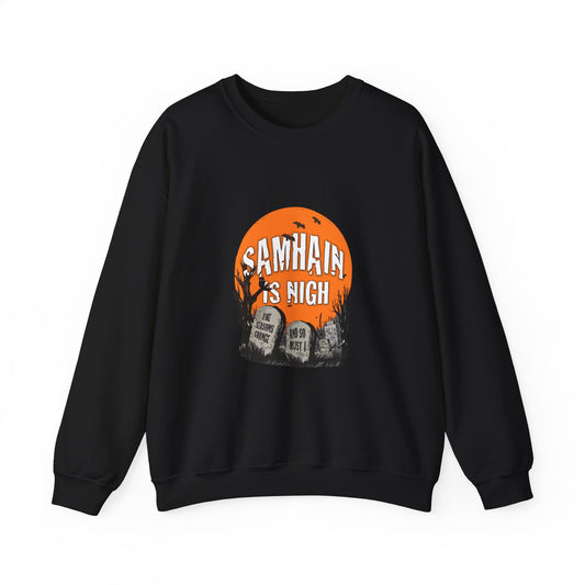 Halloween Cemetery Heavy Blend™ Crewneck Sweatshirt - Samhain is Nigh!