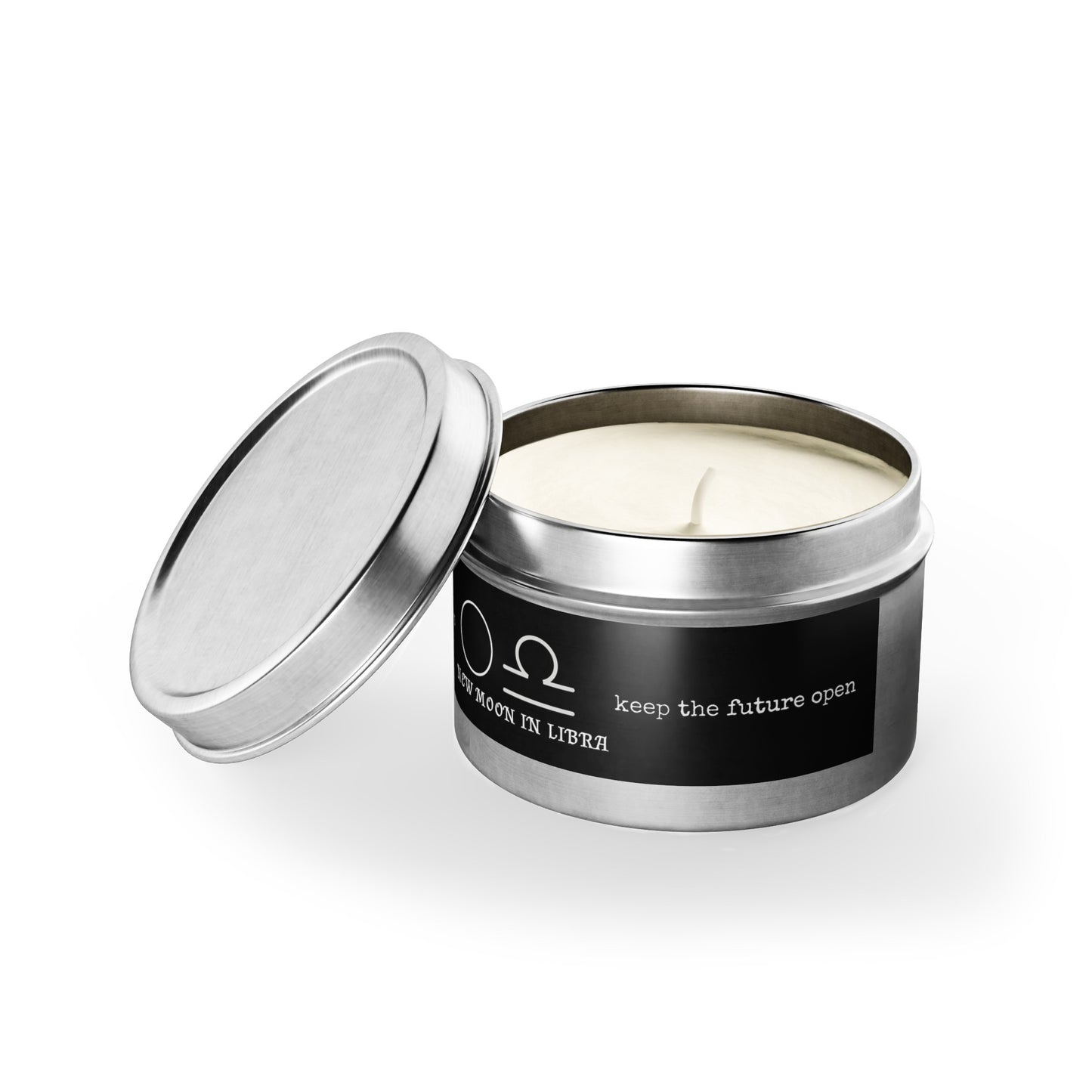 New Moon in Libra Eco Tin Candle