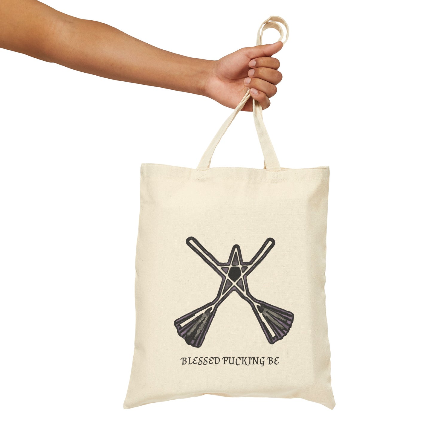 Missing Witches Cotton Canvas Tote Bag