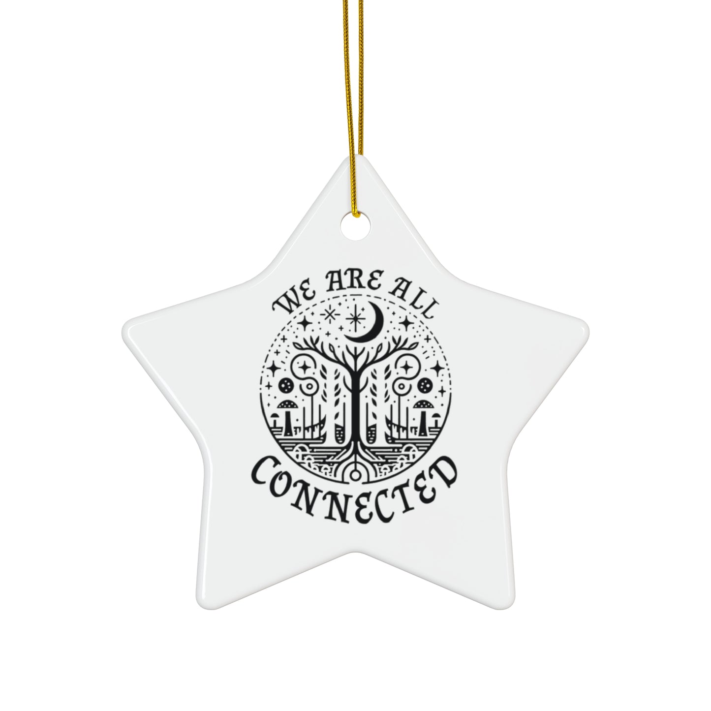 Ceramic Ornament - Solstice Connection and Unity Symbol