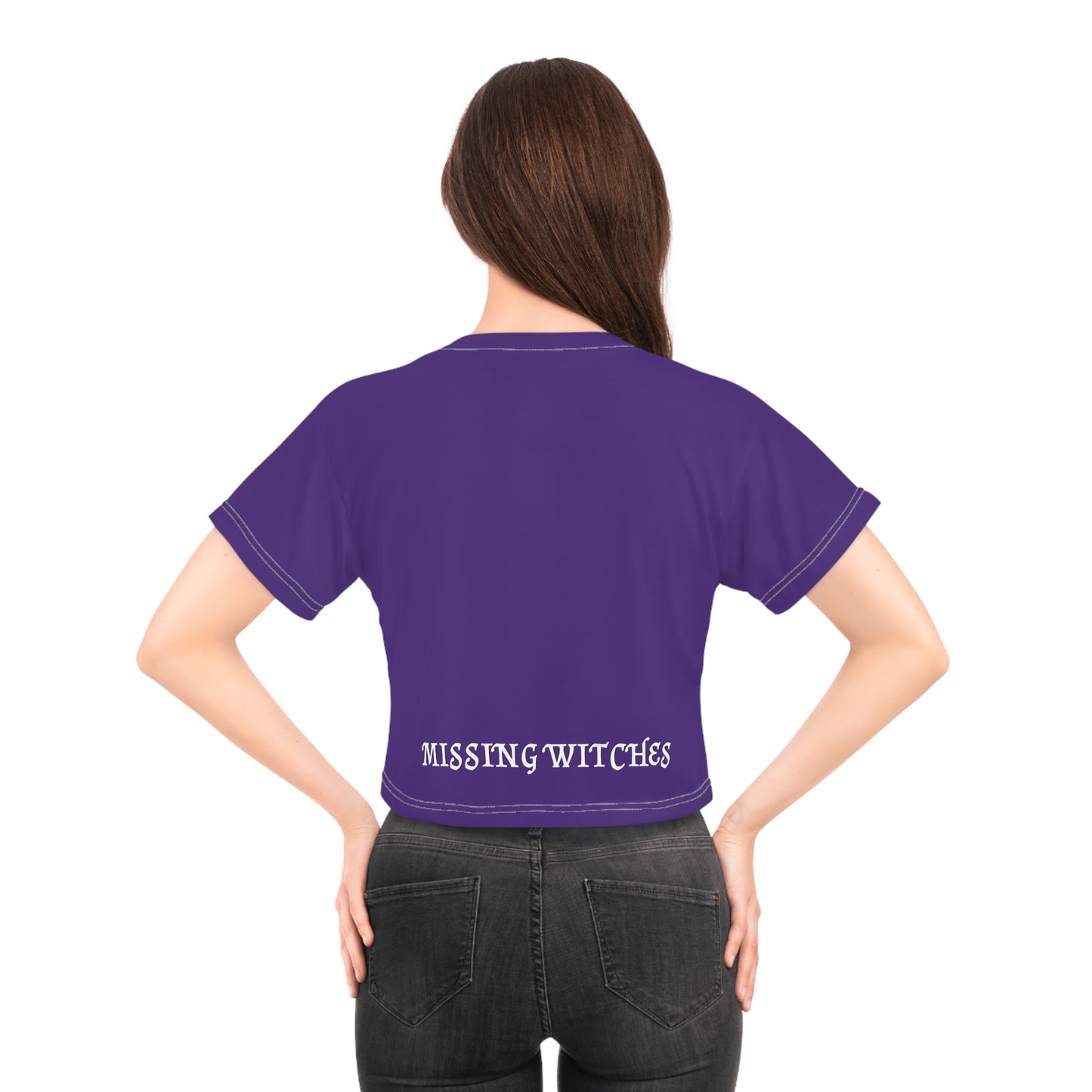 All Connected - Crop Tee Purple