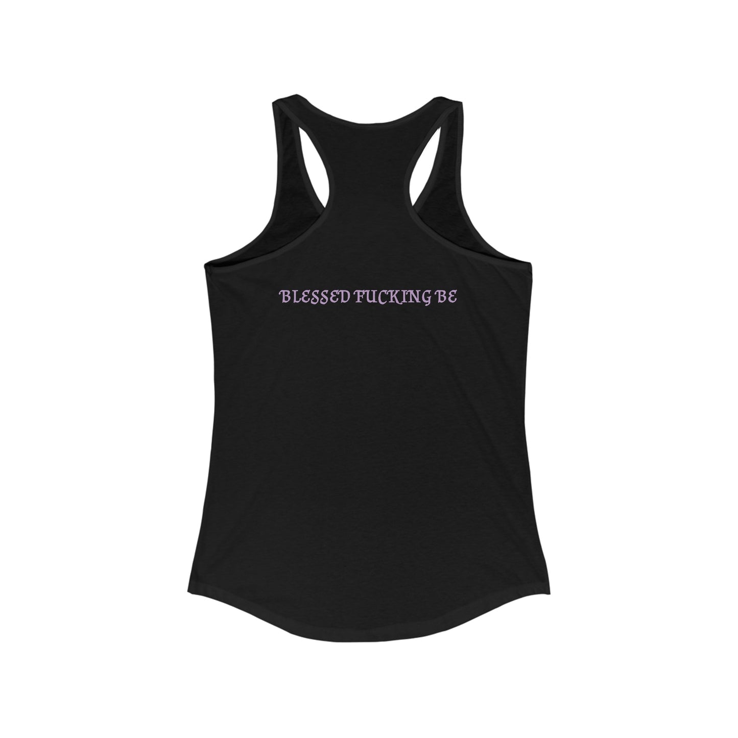 Missing Witches Blessed Fucking Be Racerback Tank