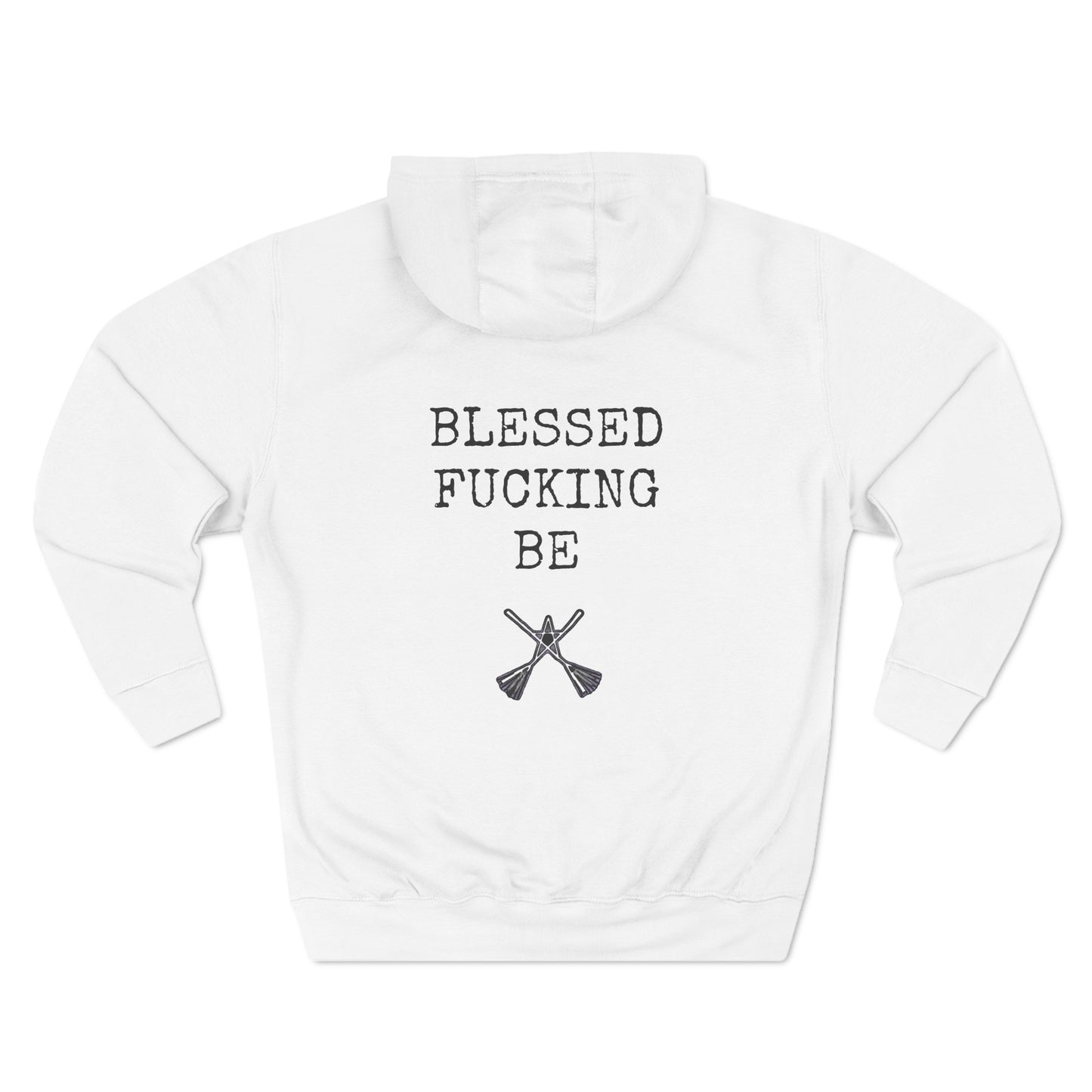 WITCH Blessed Fucking Be Fleece Hoodie