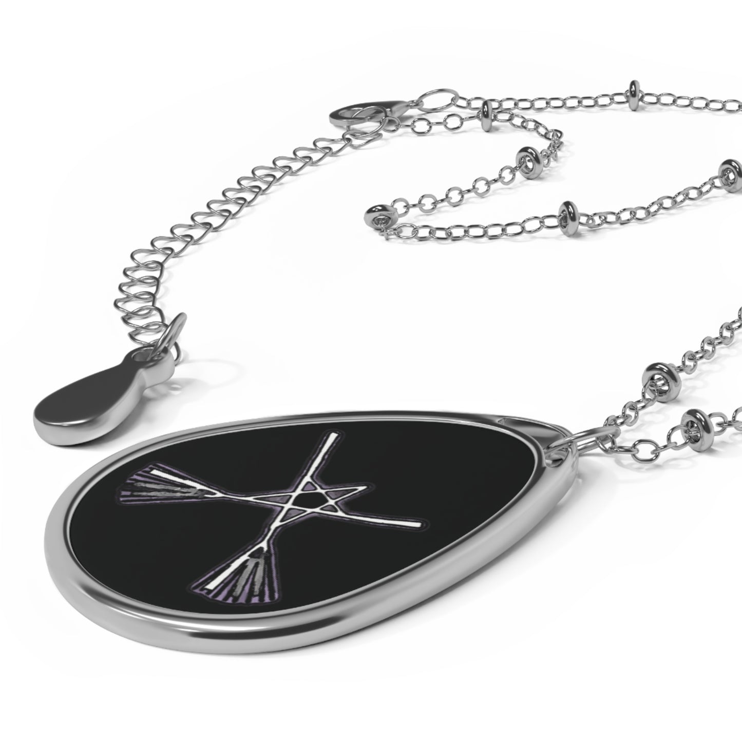 Missing Witches Oval Necklace