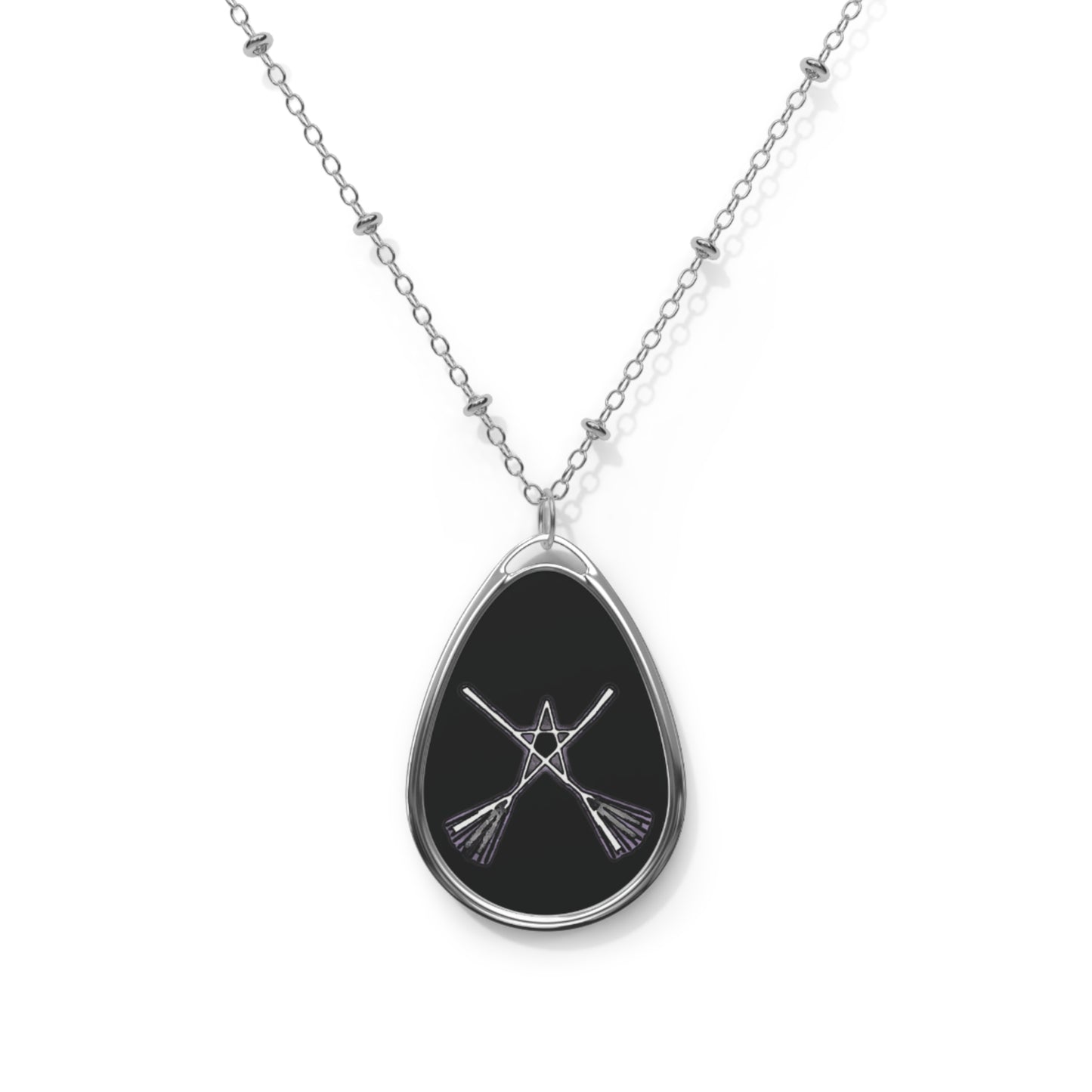 Missing Witches Oval Necklace